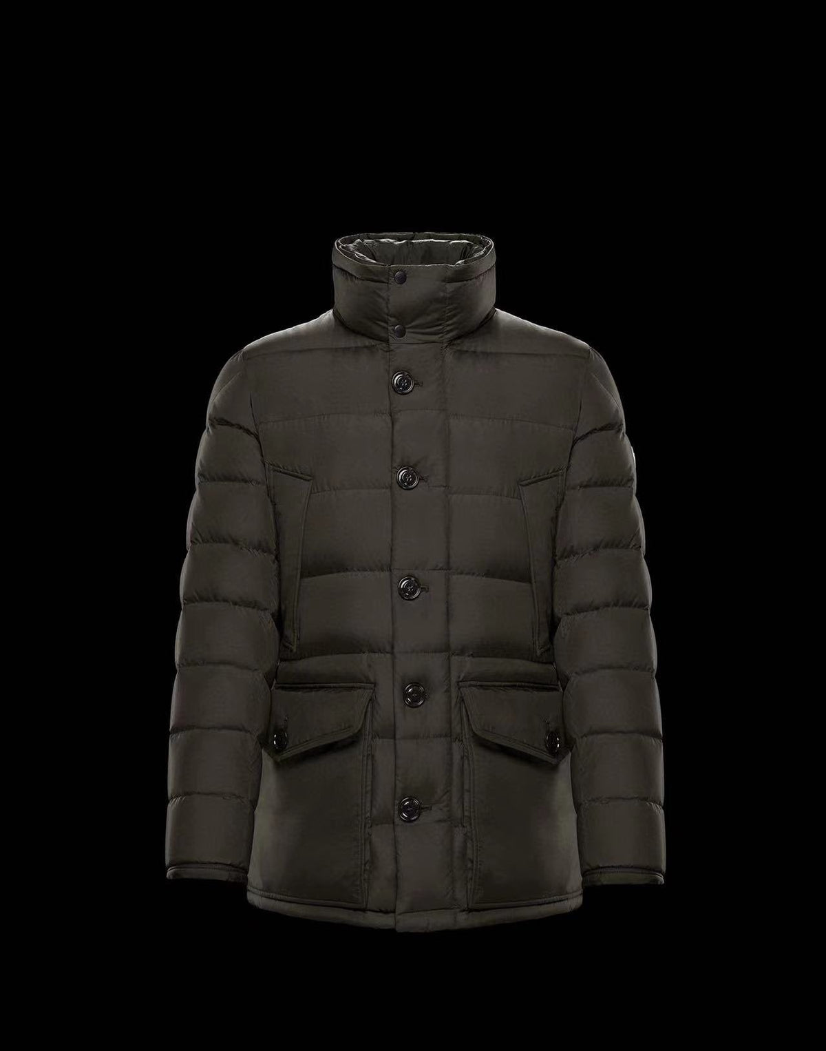 Moncler Hooded Long Down Coat — front