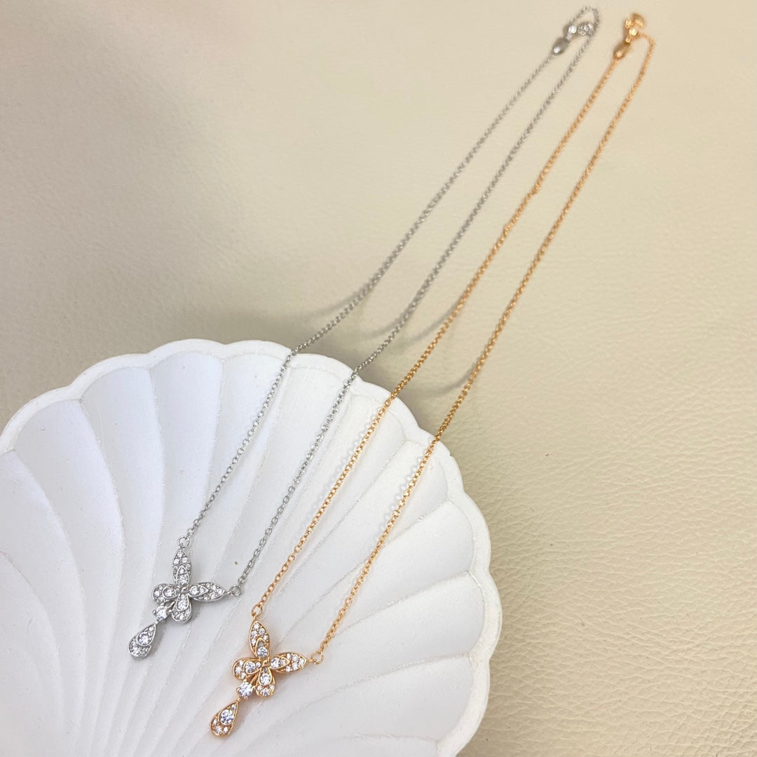 Graff New Tassel Butterfly Necklace