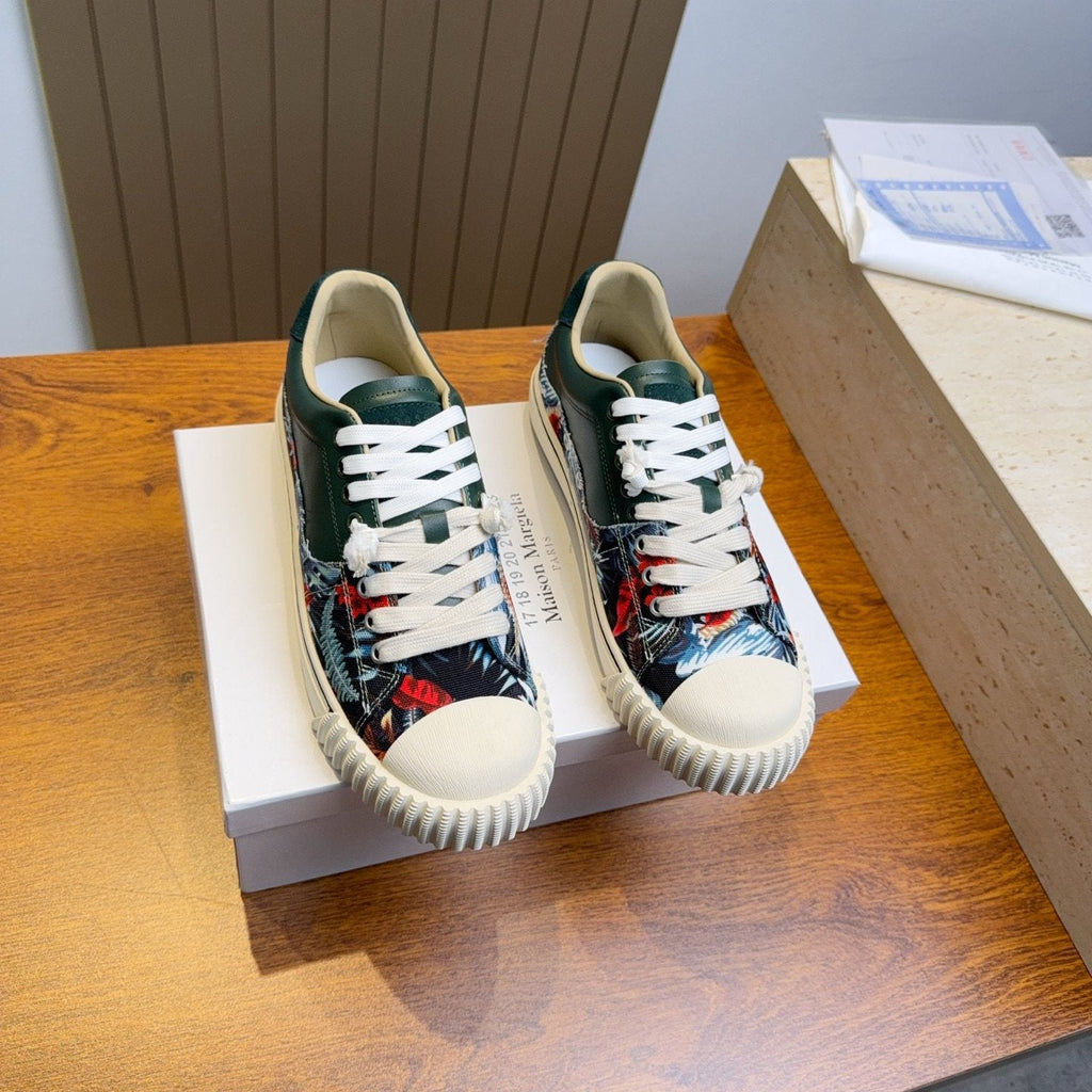 Maison Margiela Floral Panel Low-Top Sneakers — side