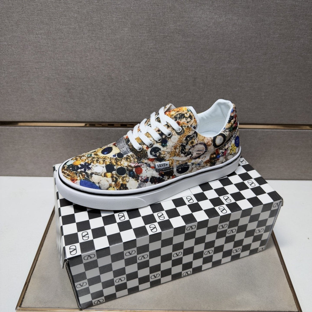 Vans Floral Print Low-Top Sneakers — side