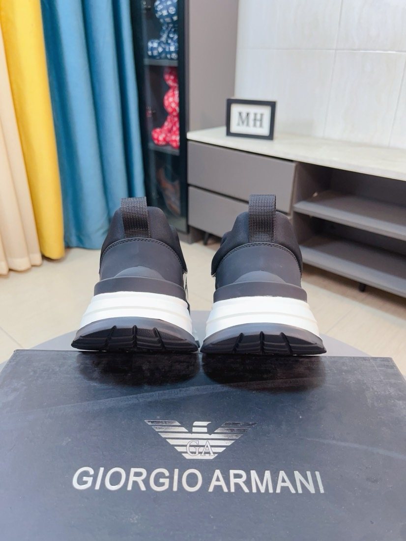Armani Color-Block Slip-On Sneakers — back