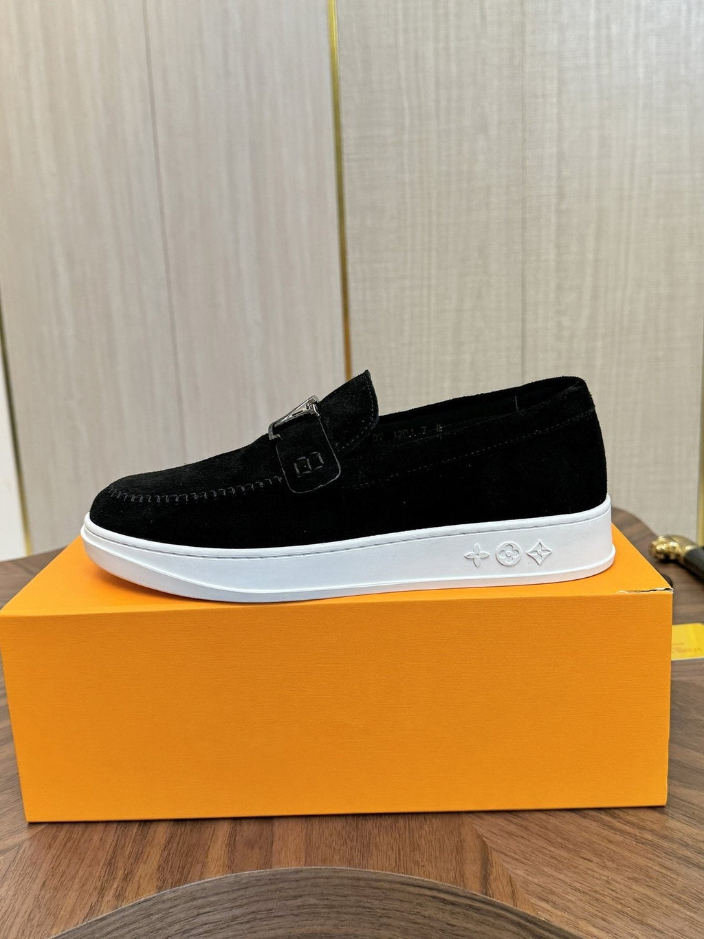 Louis Vuitton LV Logo Slip-On Shoes — side