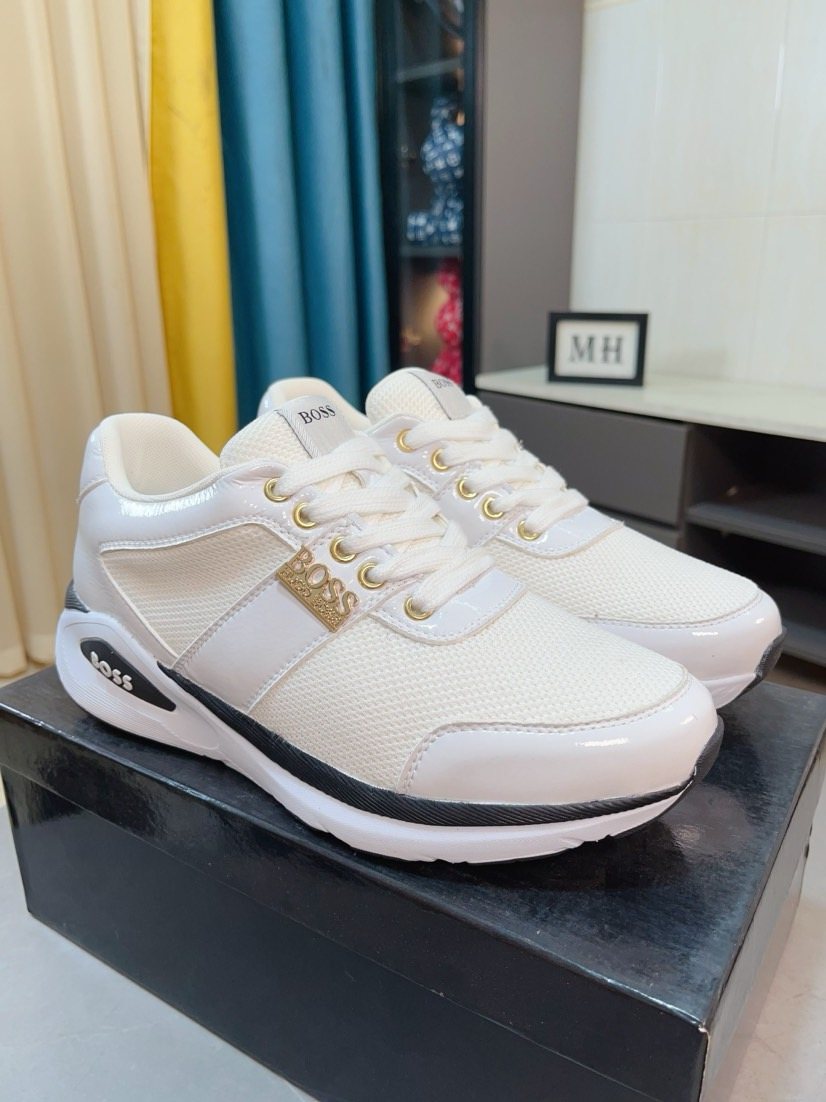 Hugo Boss Color-Block Low-Top Sneakers — front