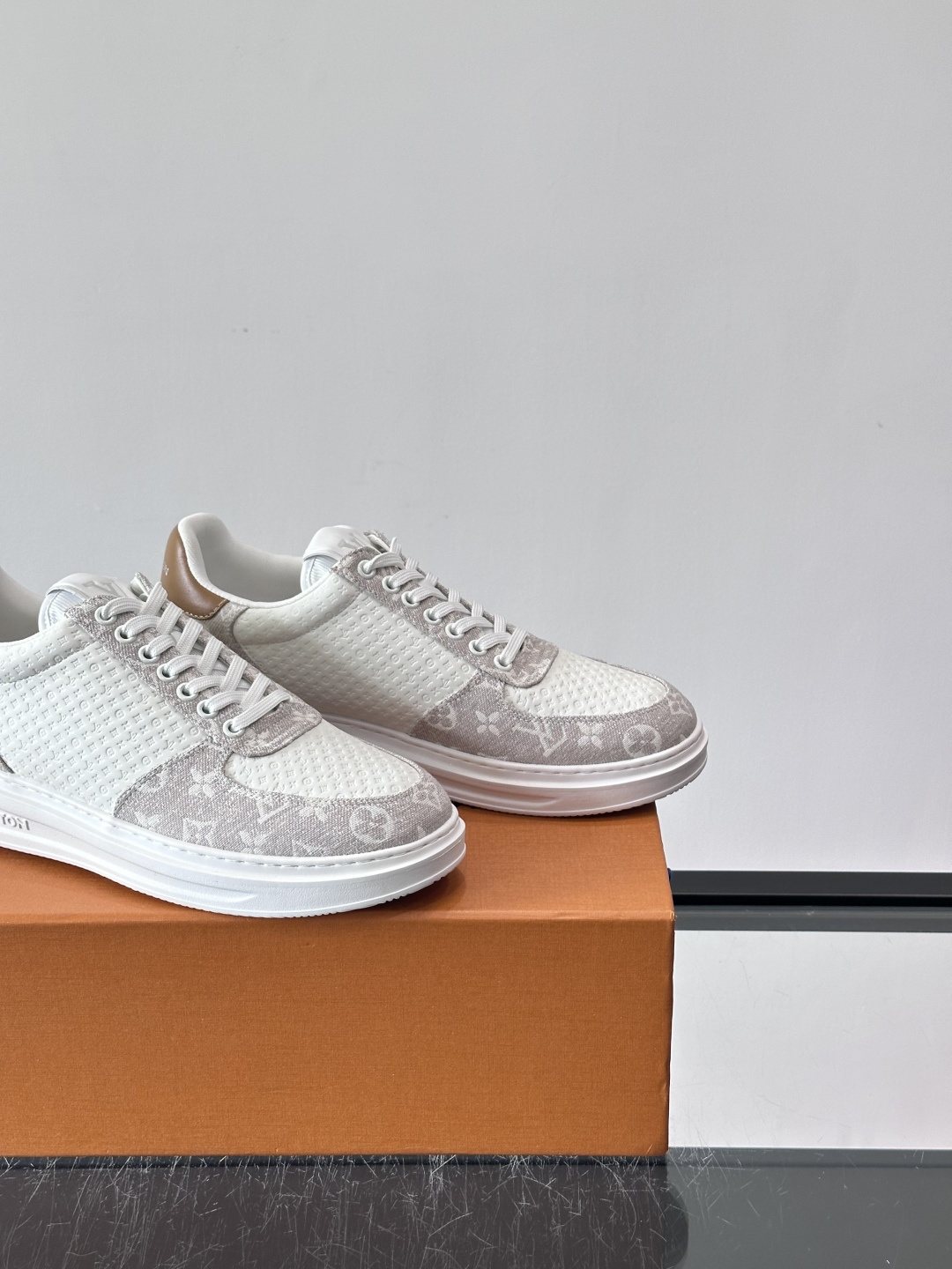 Louis Vuitton Monogram Panel Low-Top Sneakers — back