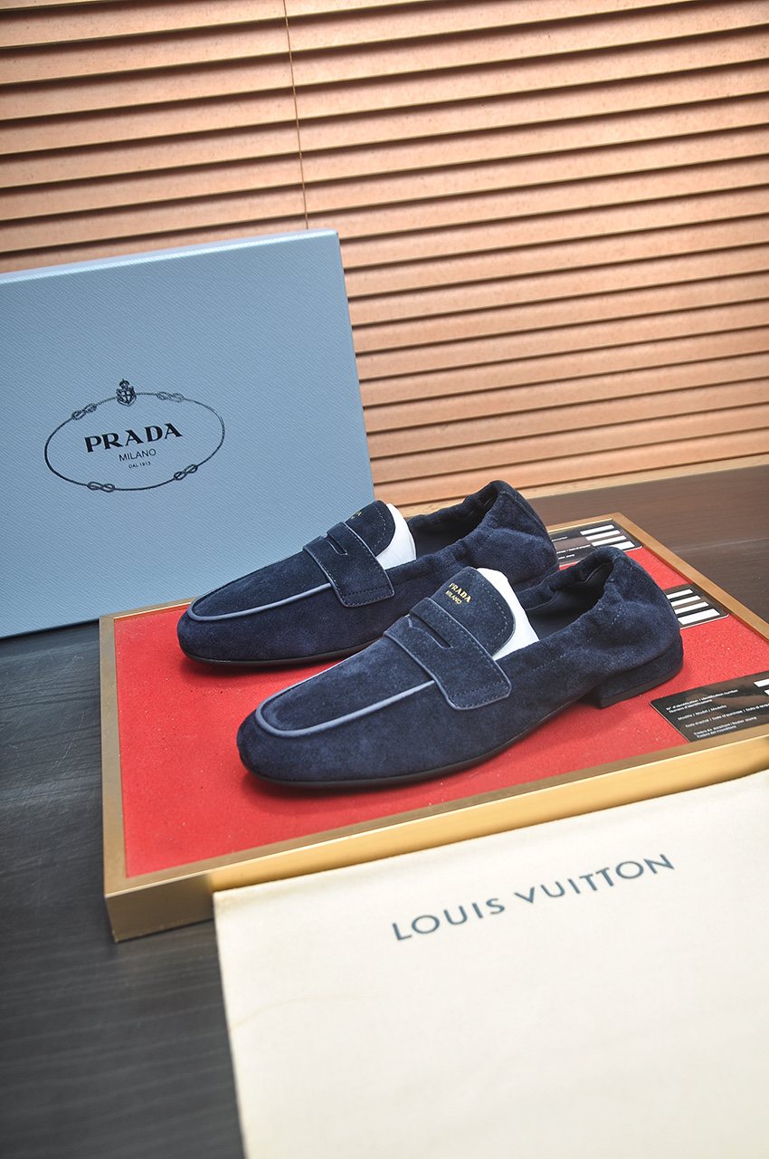 Prada Strap-Detail Slip-On Loafers — hero