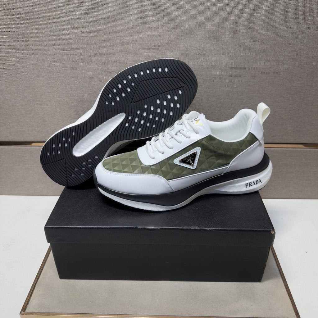Prada Quilted Panel Sneakers — side